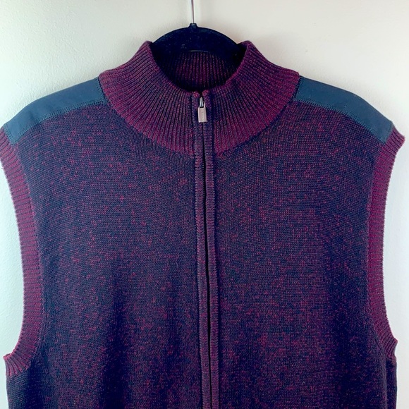 F/X Fusion Marled Knit Full Zip Vest NWT - Picture 7 of 7